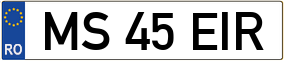 Trailer License Plate